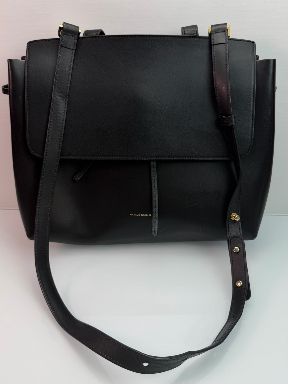 Mansur Gavriel Lady Bag Black Leather